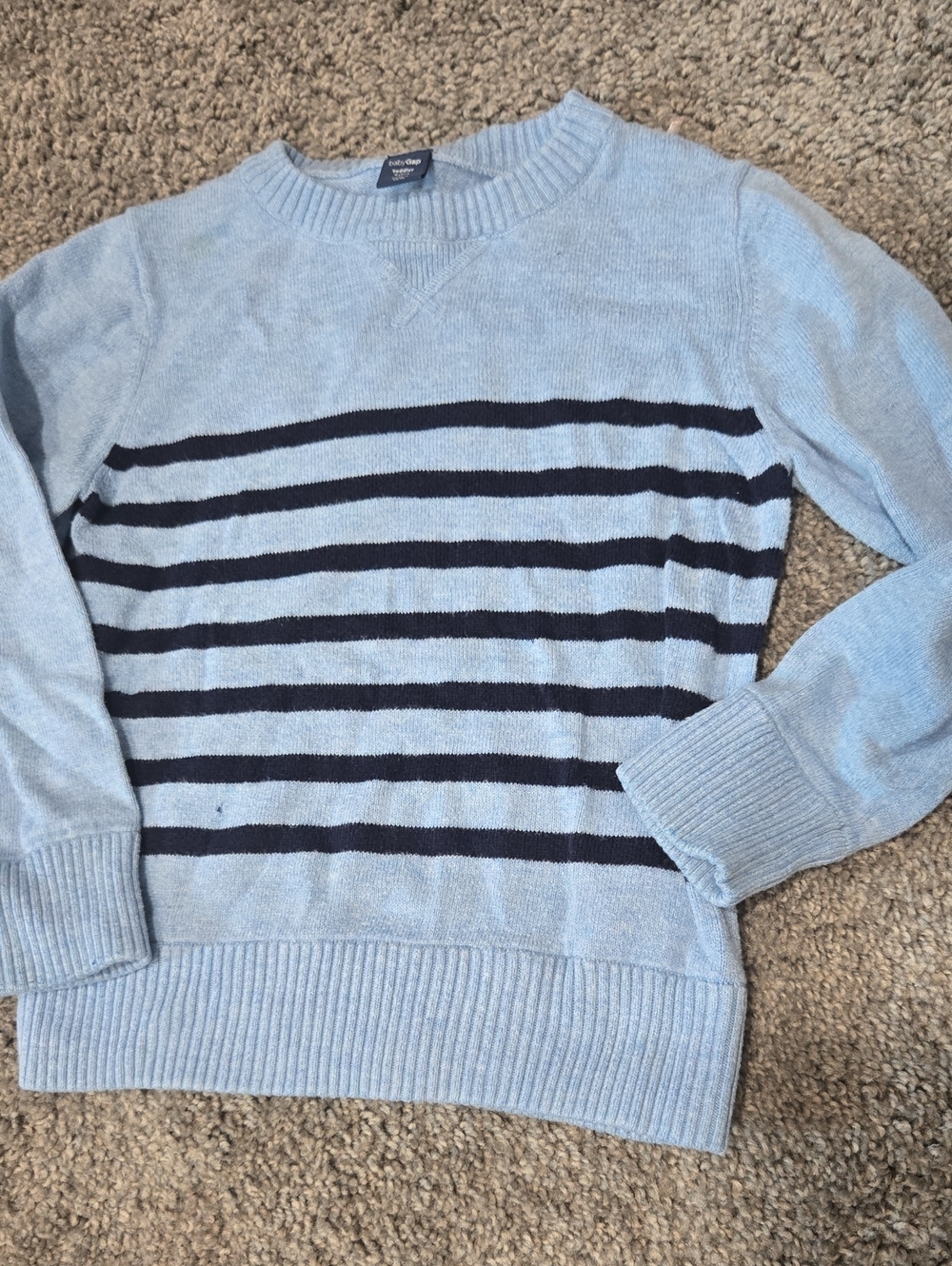 4T Boys BabyGap Crew Neck Striped Preppy Sweater